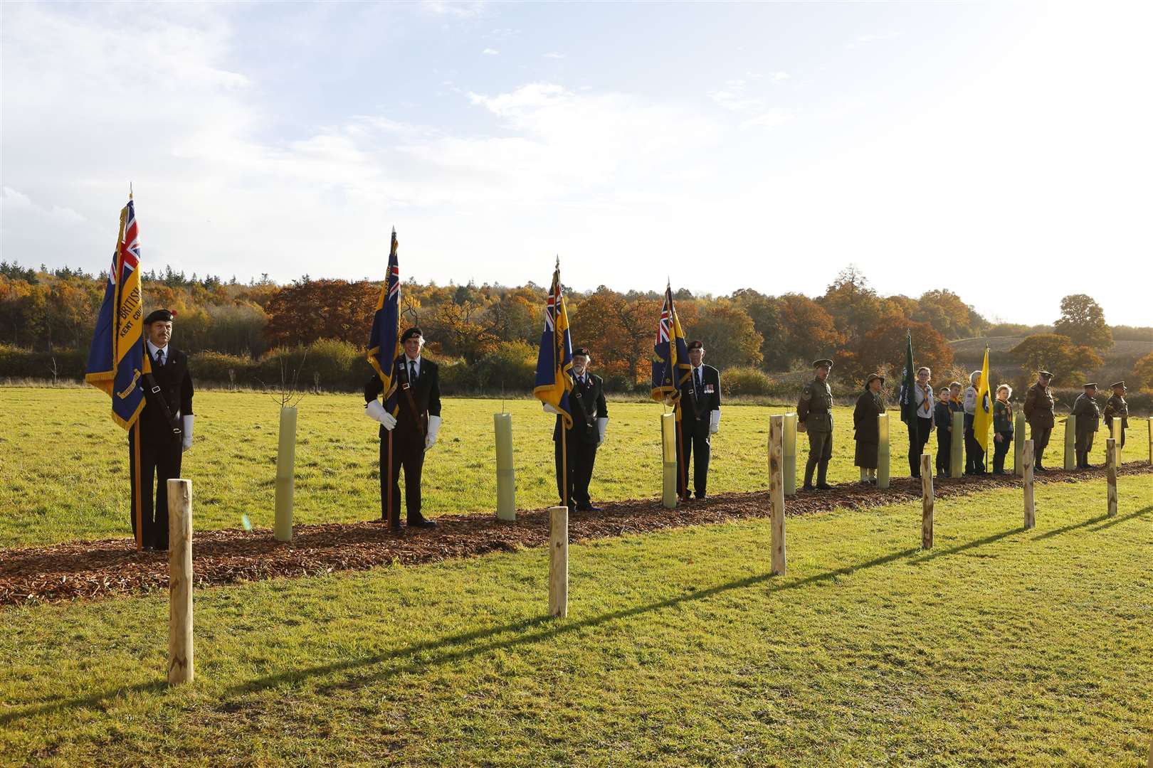 The dedication of the Avenue of Remembrance last November