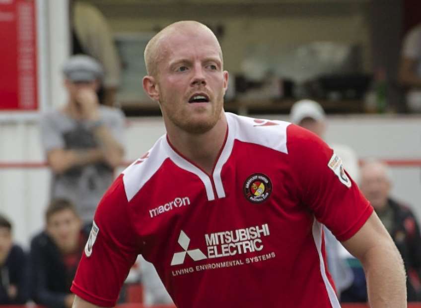 Ebbsfleet defender Kenny Clark. Picture: Andy Payton