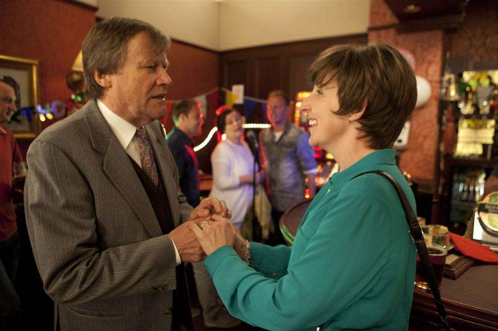 Hayley Cropper (Julie Hesmondhalgh) with her Coronation Street husband Roy (David Neilson)