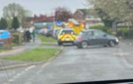 Emergency services attended Bell Road, Maidstone this evening. Picture: Chloe Powell