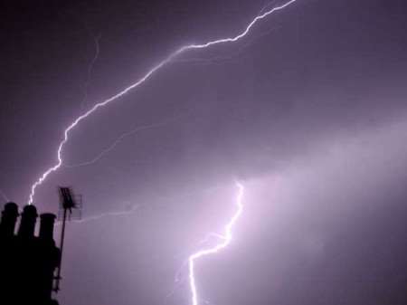 Kent Online reader David Kerr captured this picture of the lightning storm over Broadstairs on Wednesday morning.