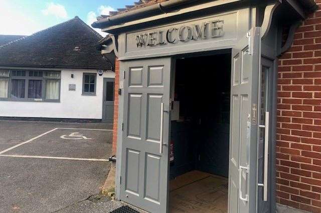 The doors of the Percival’s Rest on West Street in Harrietsham do not give much of a clue about what you are likely to find inside