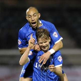 Jake Hessenthaler celebrates his goal against Coventry City Picture: Barry Goodwin