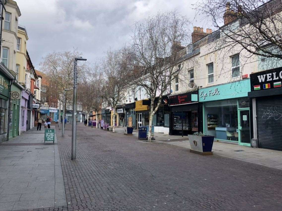 The site is in Guildhall Street, Folkestone