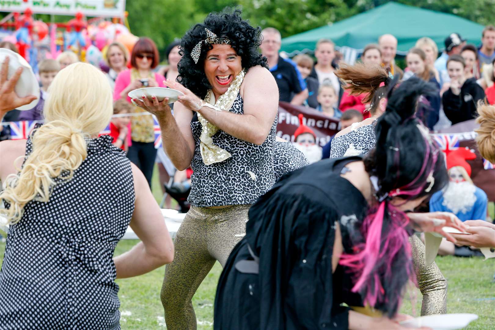 The Custard Tarts take on the Pie Commando Squad at a previous championships