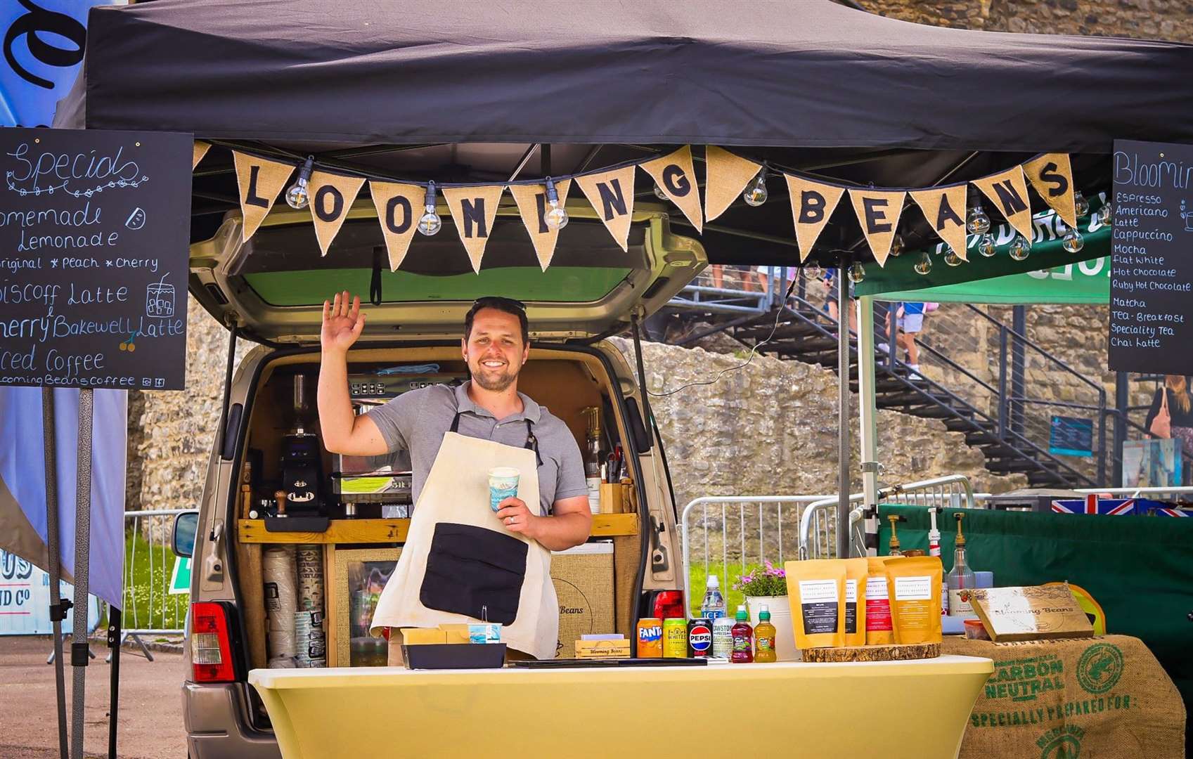 There were food stalls selling a range of produce. Picture: Rachel Evans