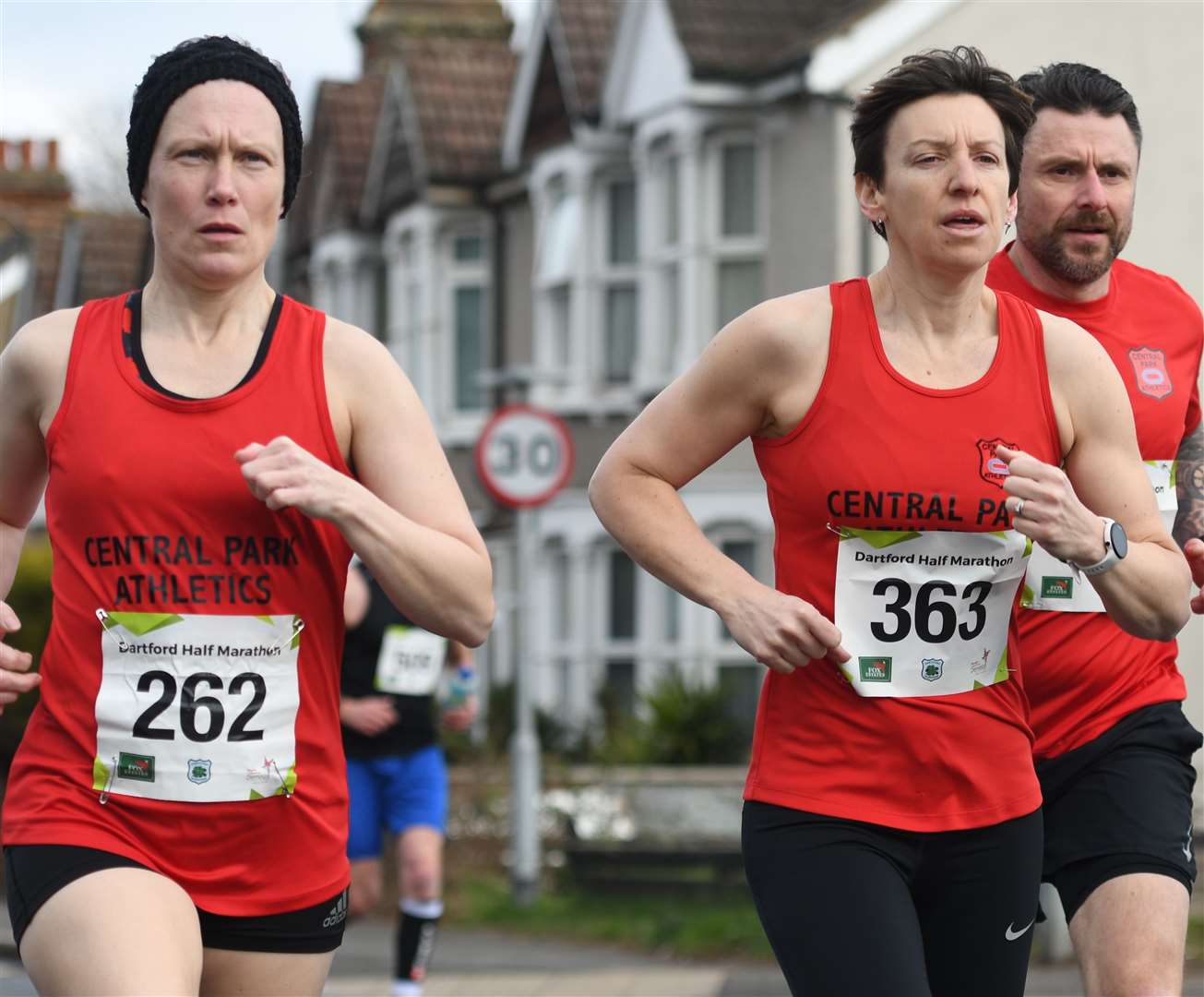 Central Park's Anoushka Johnson (No.262) and Elizabeth Brookes (No.363) finished second and third in the ladies' race. Picture: Barry Goodwin (55422998)