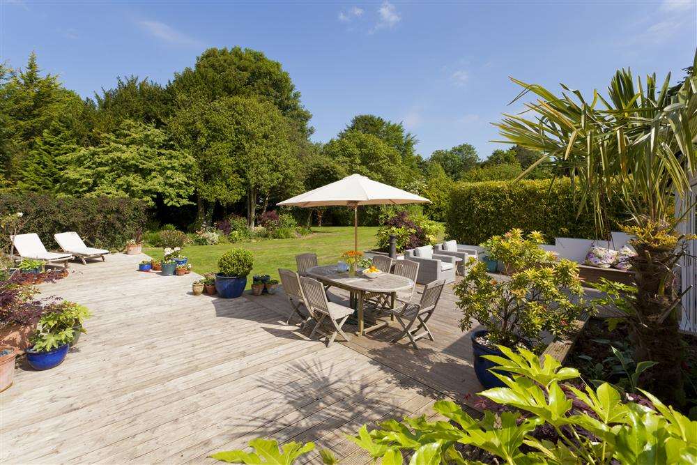 The garden at Park House, Barham, near Canterbury.