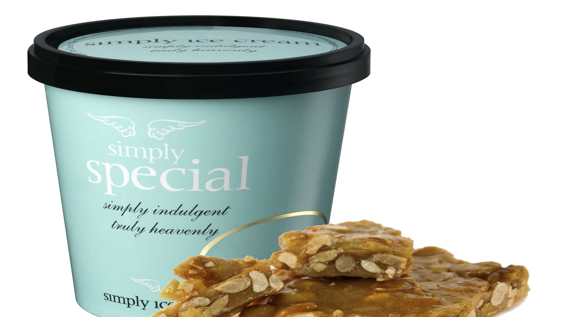 Peanut brittle ice cream by Simply Ice Cream