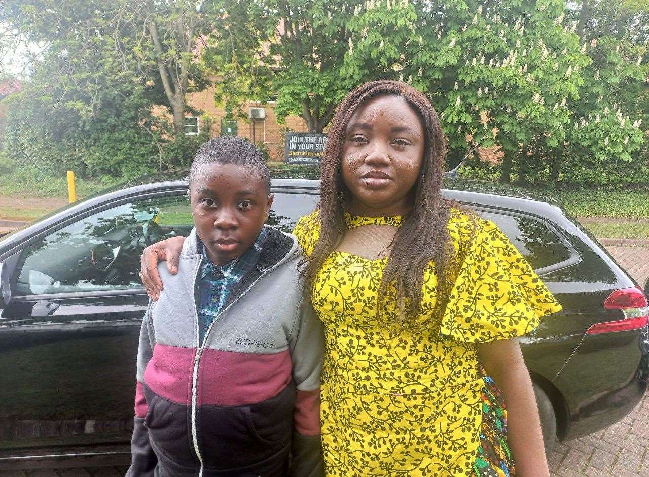 From left: Temi and mum Feyisayo do not know what else to do. Picture: Feyisayo Ayodele