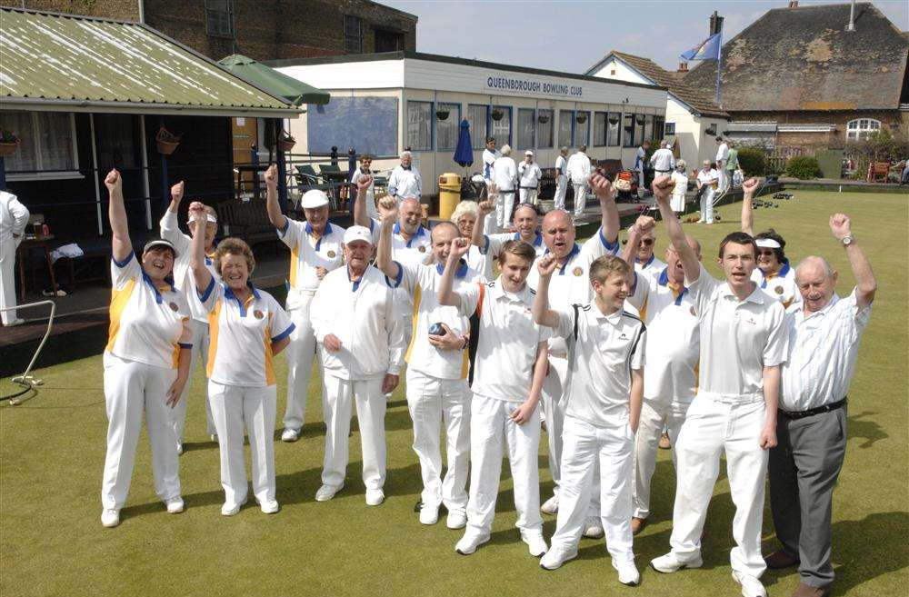 Queenborough bowls club members