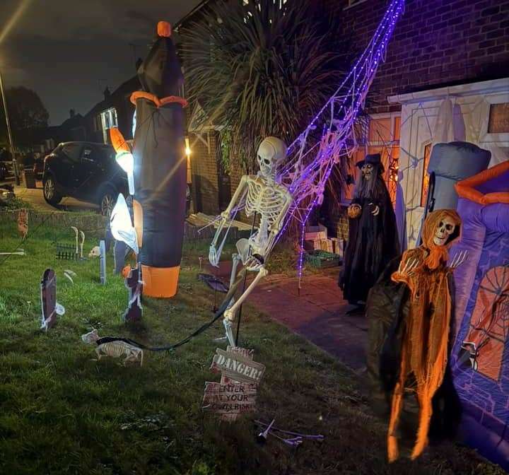 A frighteningly good display at a home in Swale Road, Strood. Picture: Kayla Johnson