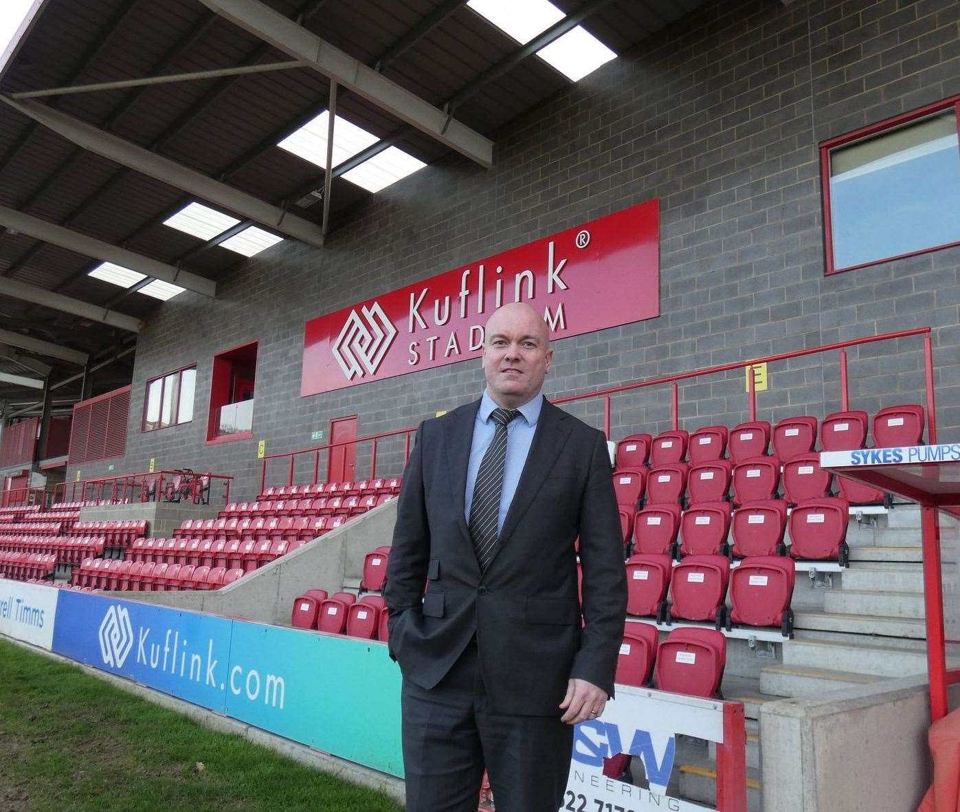 Ebbsfleet United chief exec Damian Irvine Picture: ebbsfleetunited.co.uk