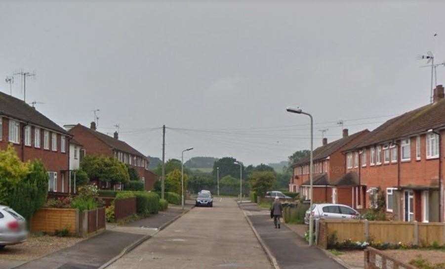 The incident happened in Cumberland Avenue, Canterbury. Picture: Google