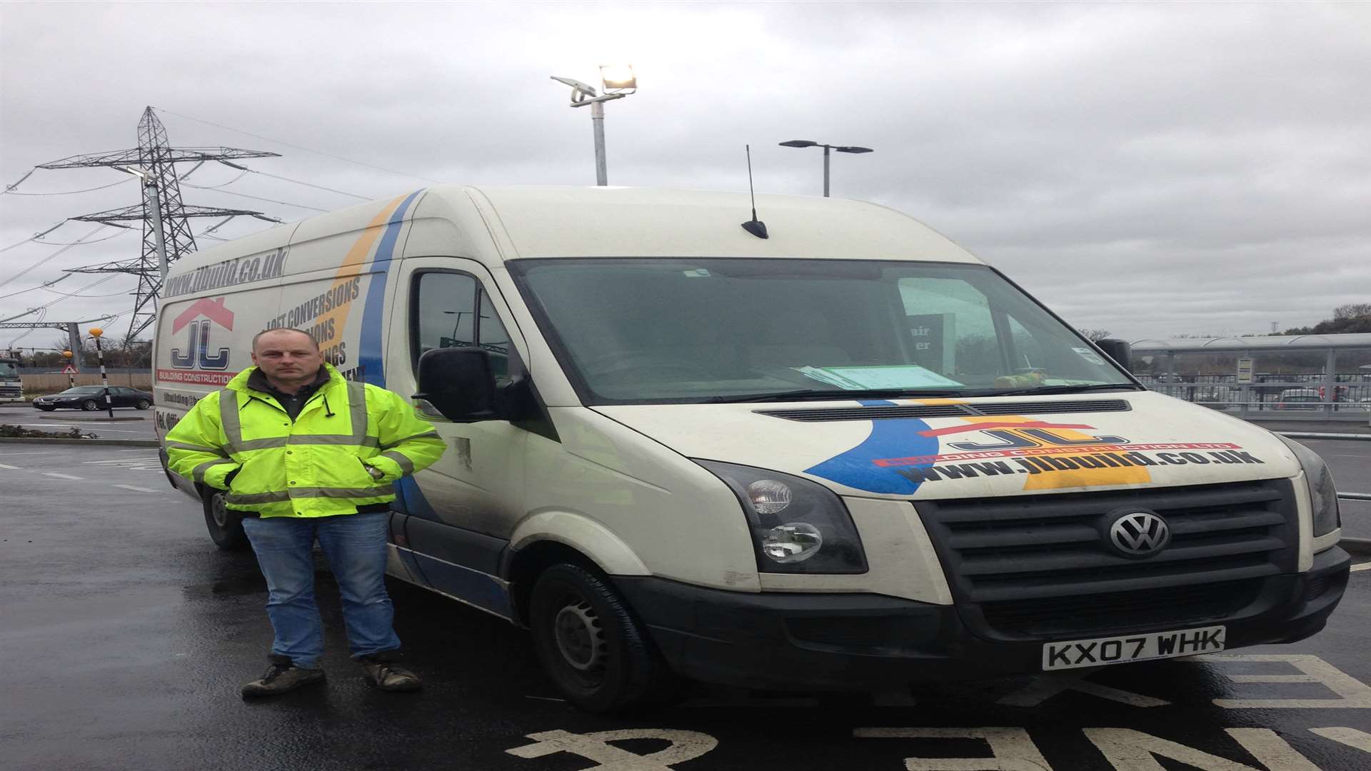 Jarek Luszcz with his van