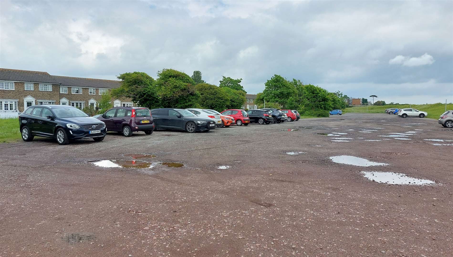 Borrow Pit car park is popular with dog walkers, fishermen and visitors to Walmer and Deal