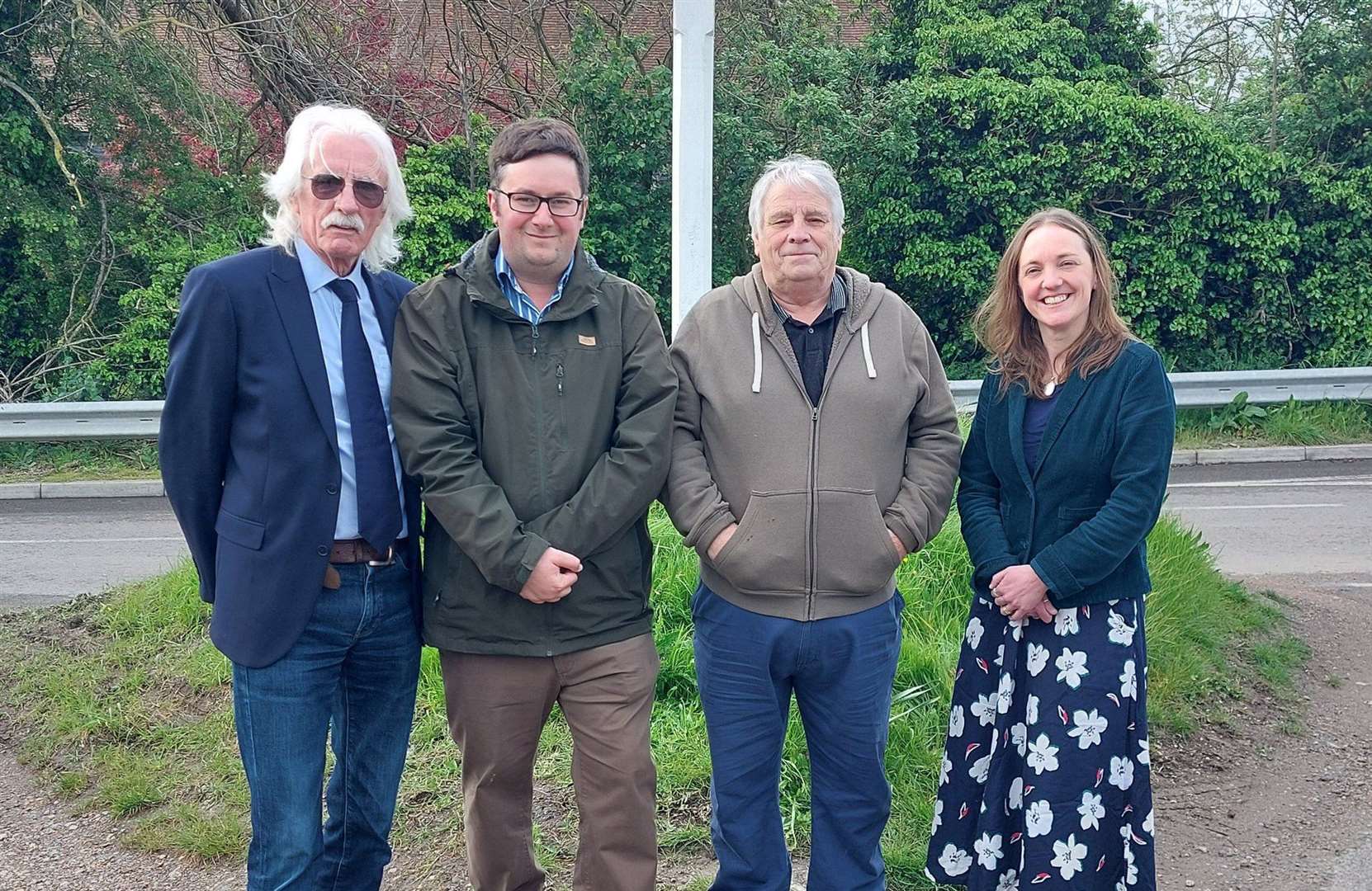 Cllrs George Crozer, Michael Pearce, Ron Sands, and Elizabeth Turpin - the Independent Group