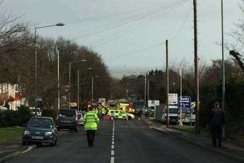 Bloors Lane was closed. Picture: @colingoodersx