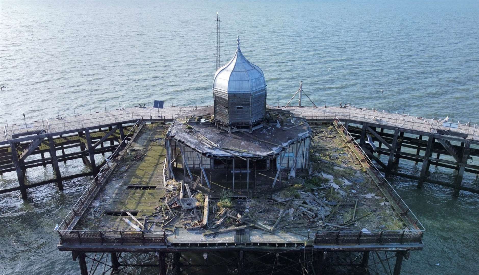 Herne Bay pier head is an appendage off the Herne Bay shoreline. Picture: Andrew Martinez Piggott