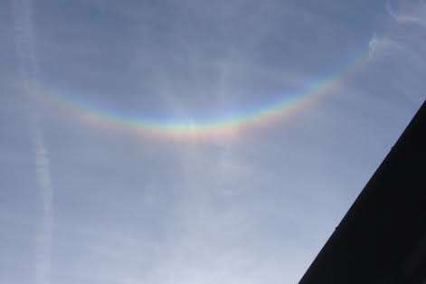 A circumzenithal arc spotted in the sky over Kent. Picture: Karen Thomas