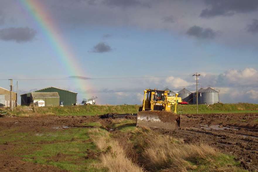 Land at Great Bells before it was converted into wetland