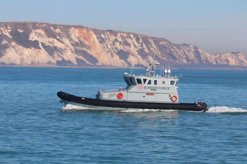 A Border Force vessel Picture: Susan Pilcher