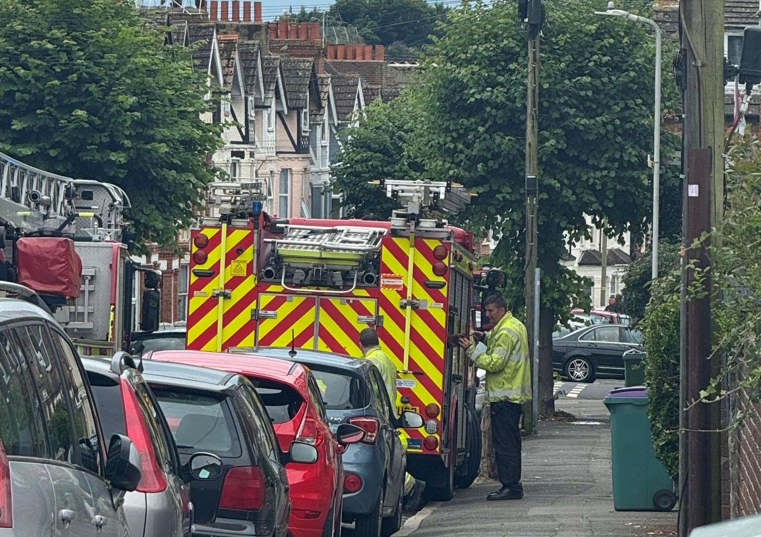 Fire crews were called to Linden Crescent in Folkestone after a bird got stuck in a chimney. Picture: Chelsea Reeves