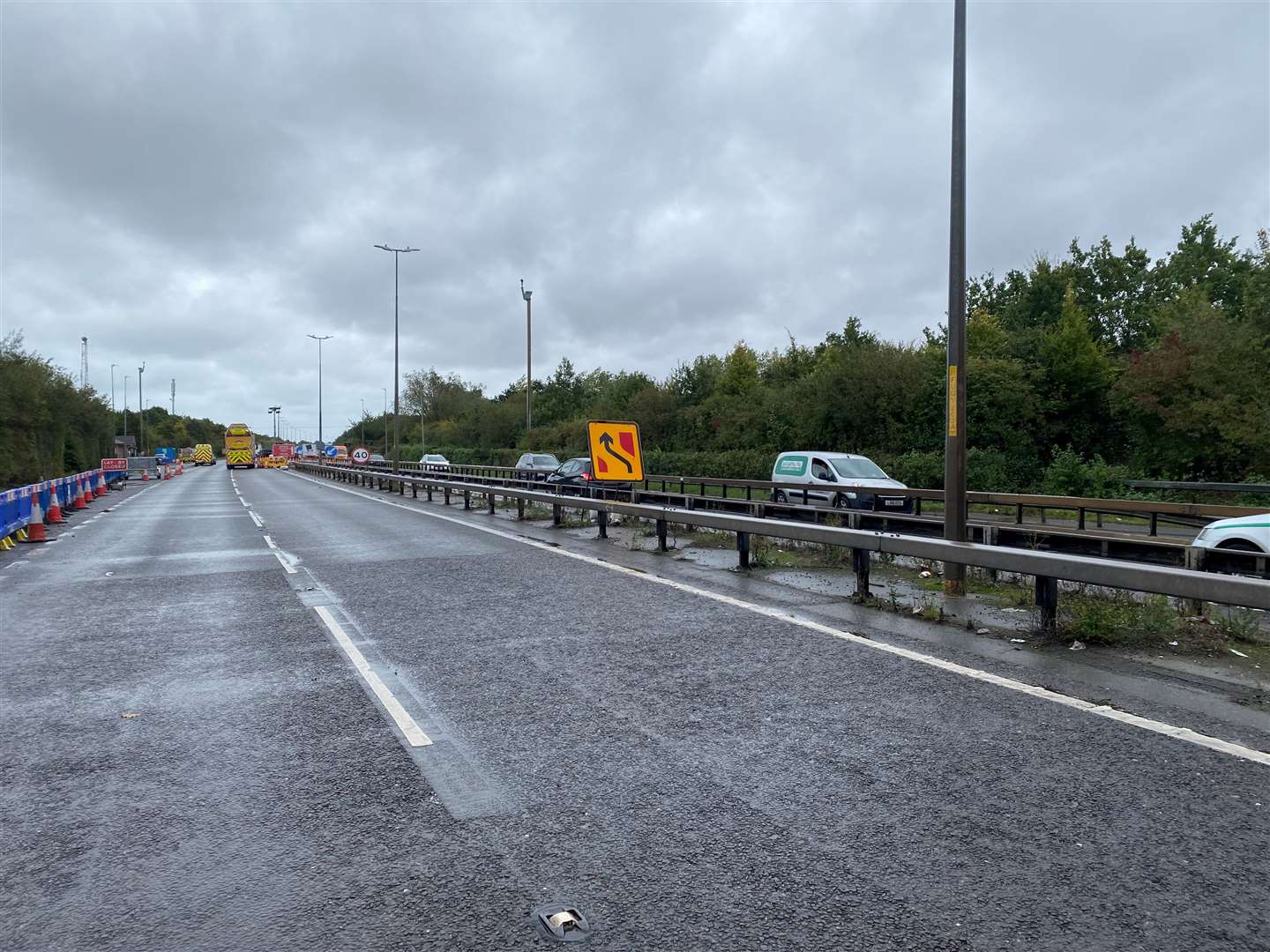 A contraflow system has been in place on the A299 Thanet Way for the majority of 2024