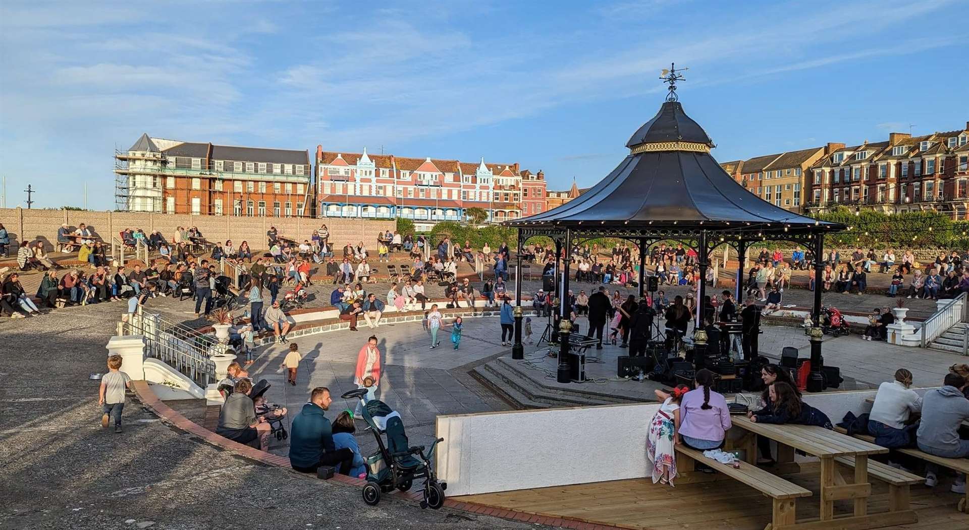 Bosses at Cliftonville's Oval Bandstand say they have hosted over 100 events at the site since taking over in 2021. Credit: GRASS Cliftonville CIC