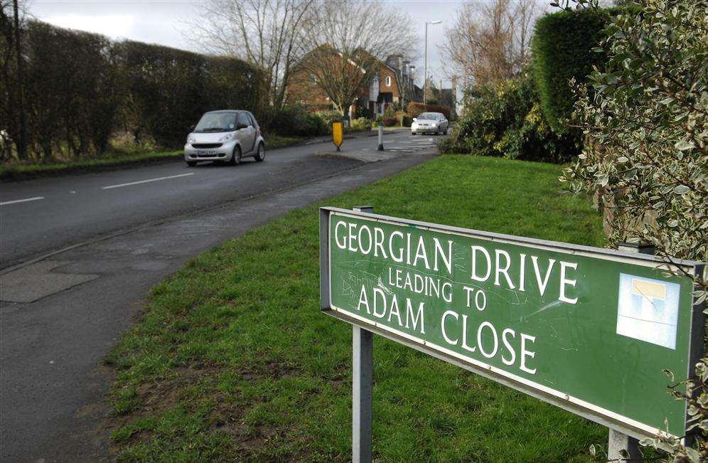 The road in Coxheath where the collision occured