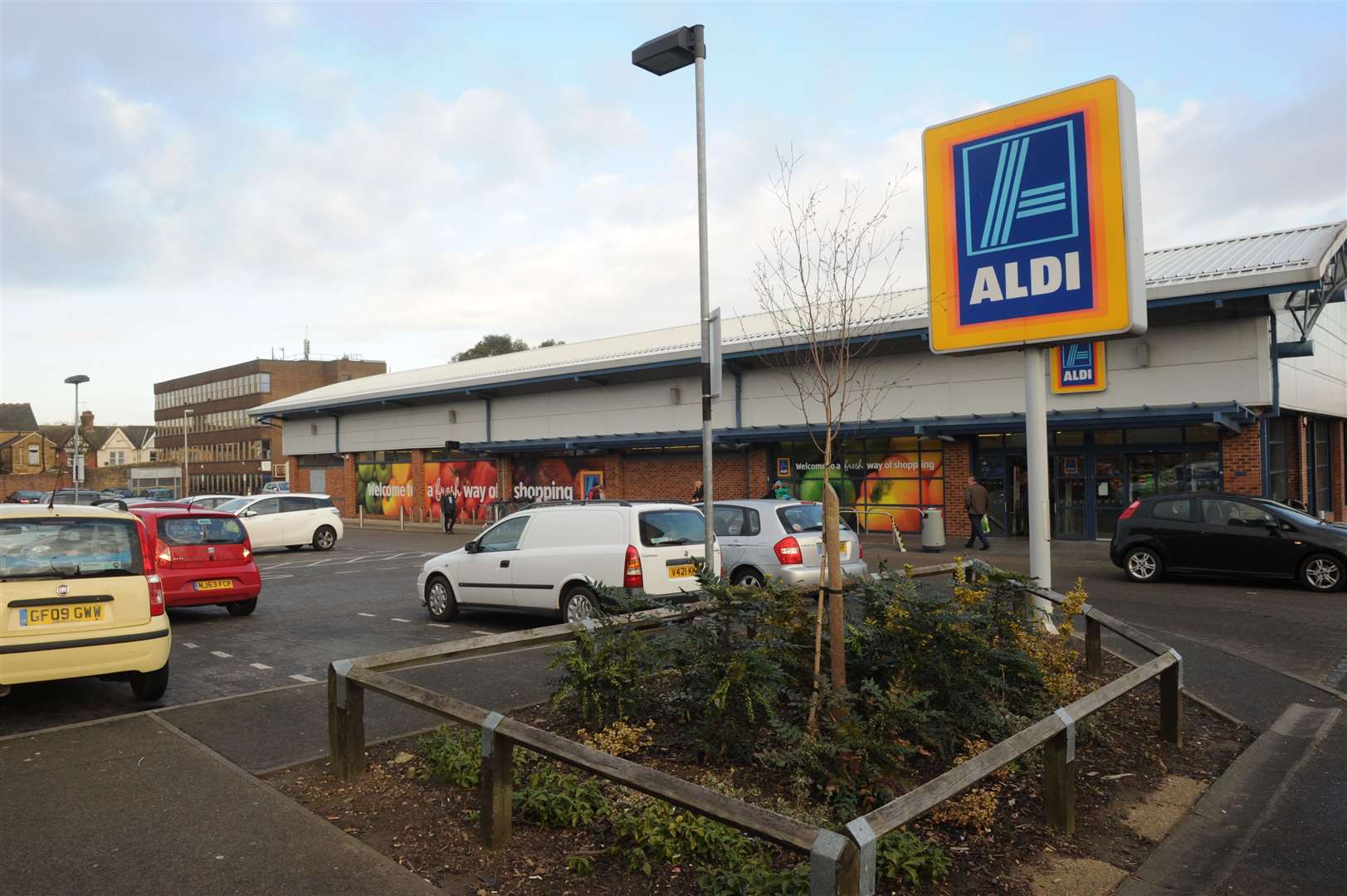 Aldi in Duncan Road, Gillingham