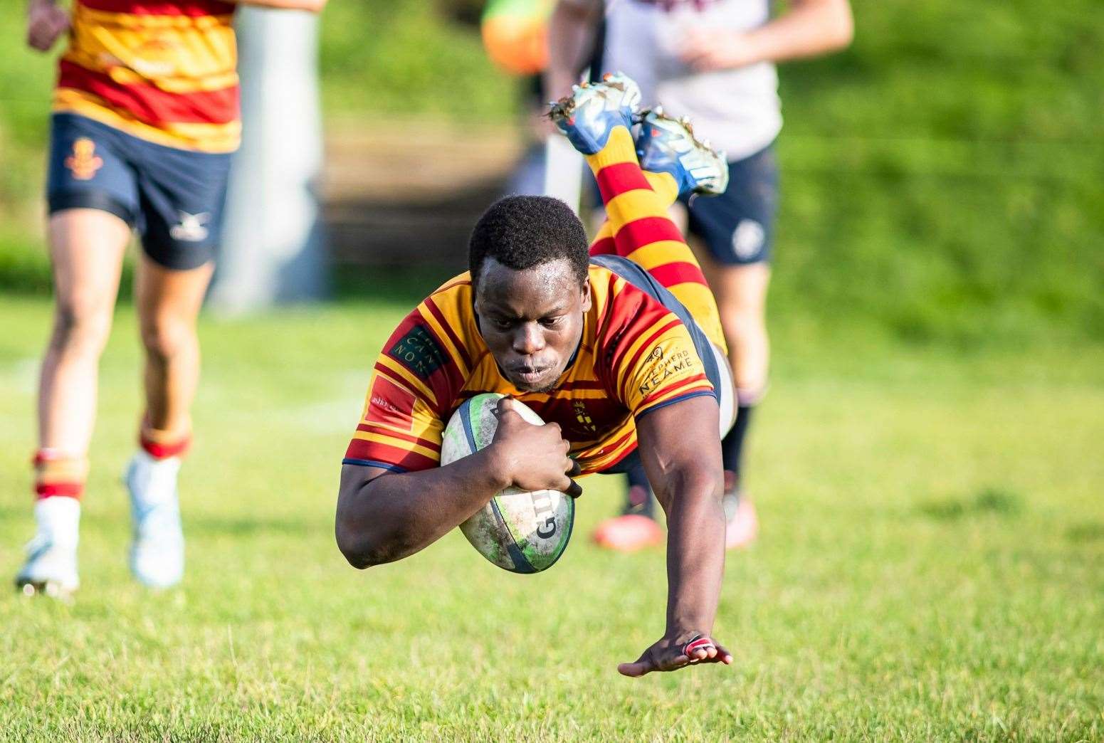 Medway's John Sipawa was in the tries last weekend. Picture: Jake Miles Sports Photography