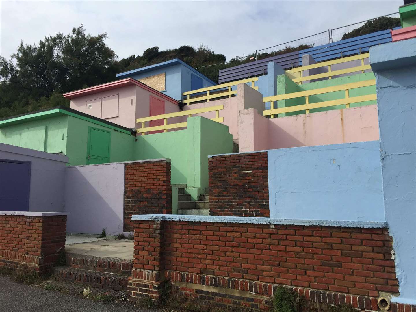 The tiered huts will be retained as part of the regeneration plans