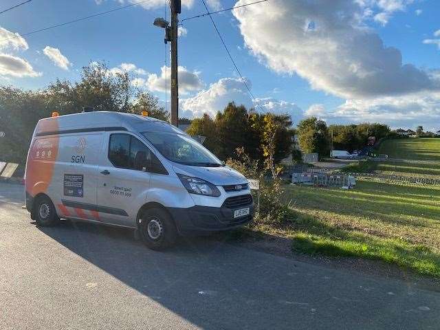 The Yodel depot in Ratling Road has been evacuated following the leak