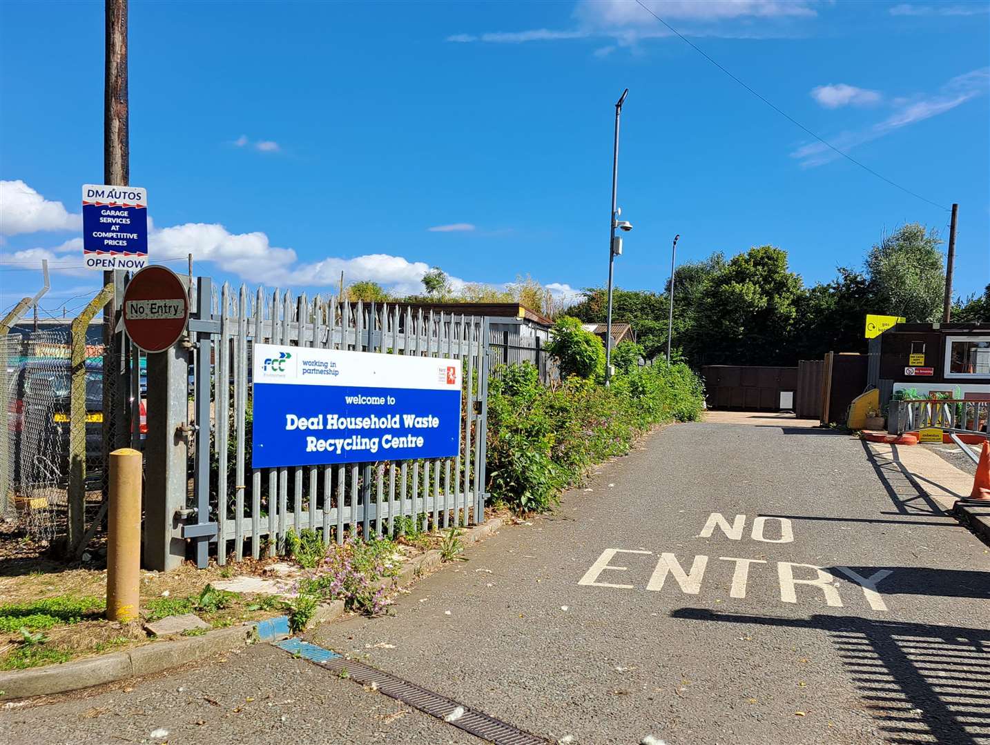 The recycling centre at Deal is one of six sites across Kent at risk of closing as KCC looks to save cash