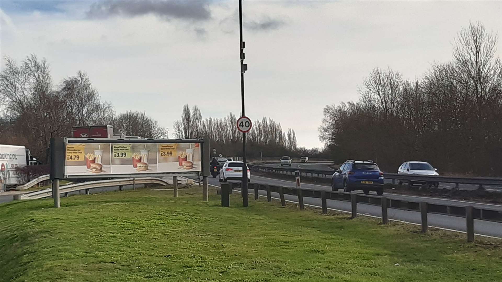 The new 40mph signs along the A20