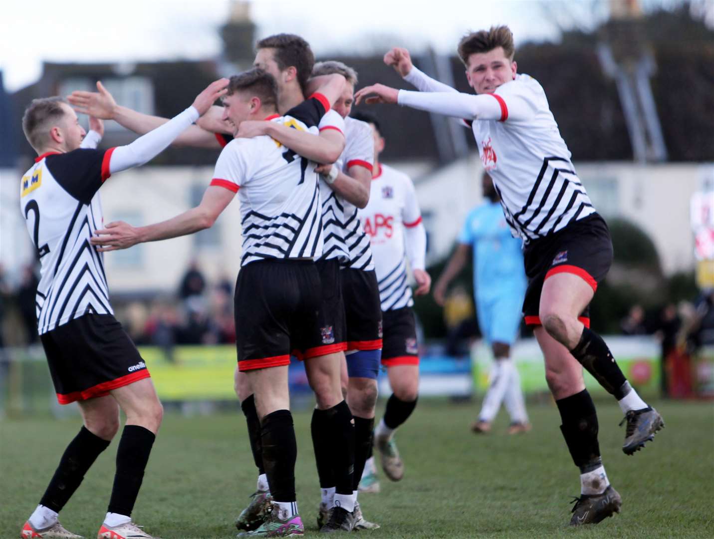 Deal Town celebrations against Glebe are in full swing. Picture: Paul Willmott