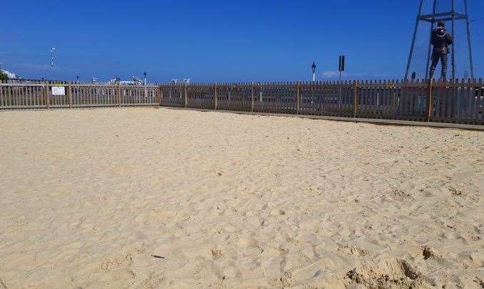 The Granville Sands sandpit along Dover seafront. Picture: Dover Town Council