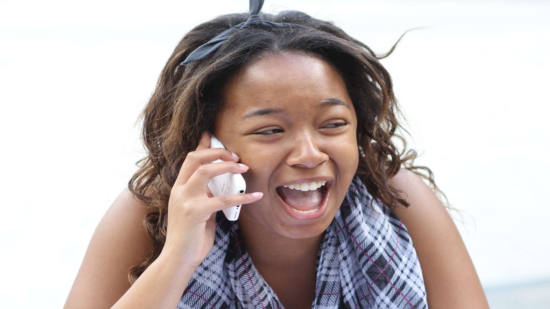 2014: Candice Phillip calls her mum with her GCSE results from the Bishop of Rochester Academy.