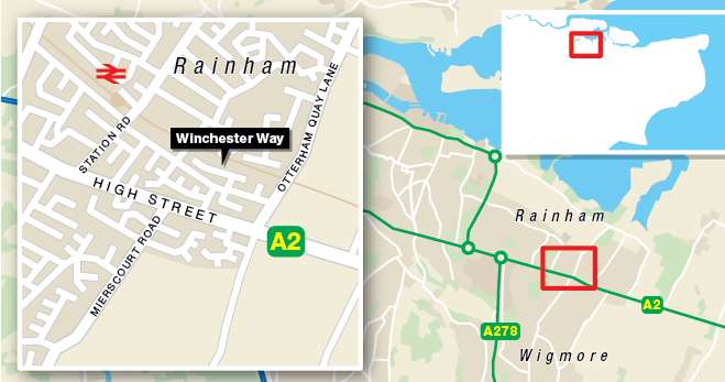 The bodies were found in Winchester Way, Rainham