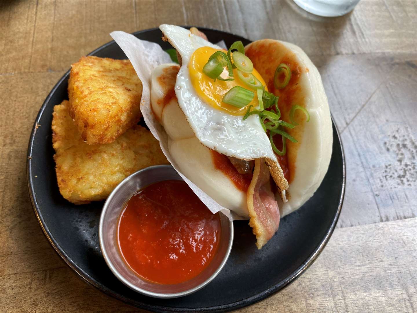 The 'breakfast in bao' was delightful