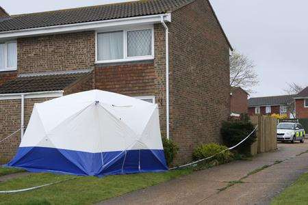 The scene in Francombe Way, Whitfield