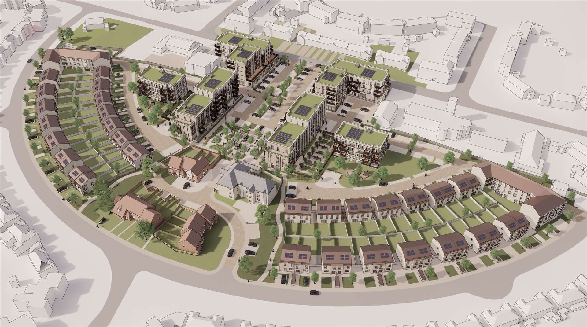 CGI image of the Shepway regeneration area. Picture: Golding Homes