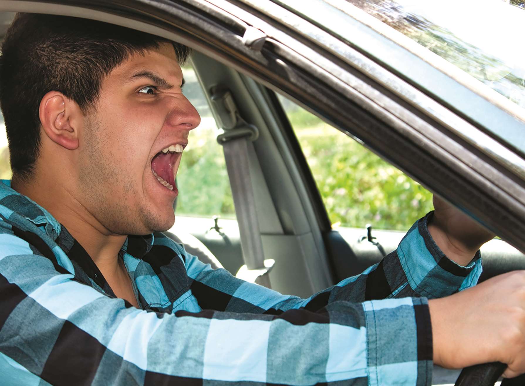 Road rage. Stock image