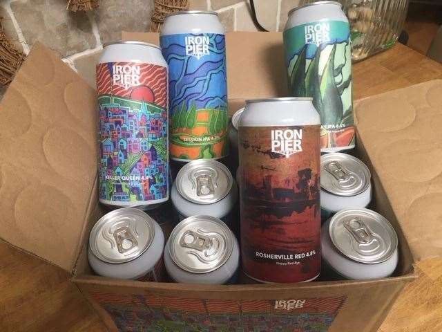 Iron Pier, a mixed 12 pack of 440ml cans costs £45