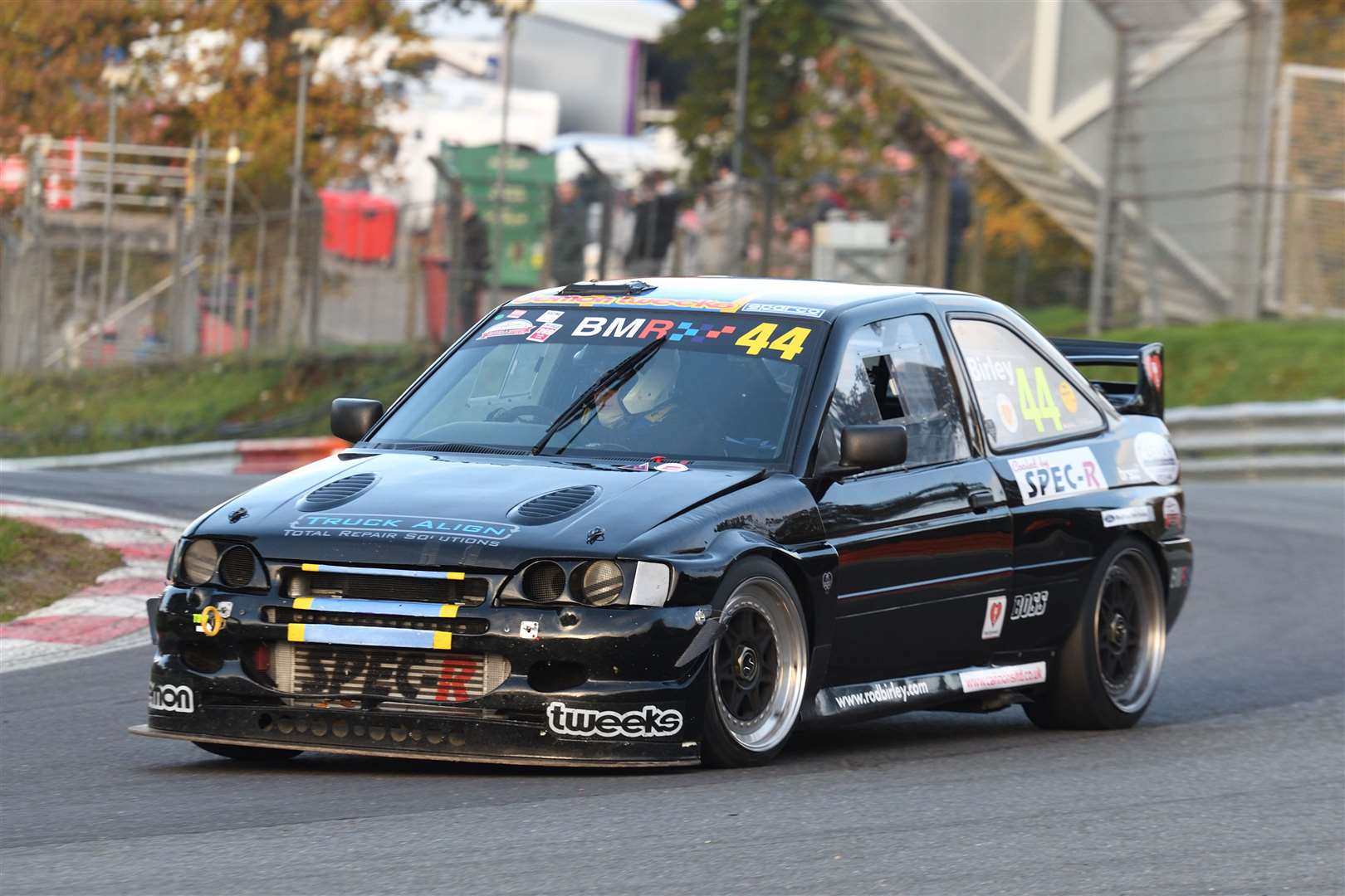 Birley scored two Class A wins in the Super Saloon Series at Brands Hatch on Saturday. Picture: Simon Hildrew