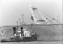 The Herald of Free Enterprise, which sank off Zeebrugge on March 6, 1987.