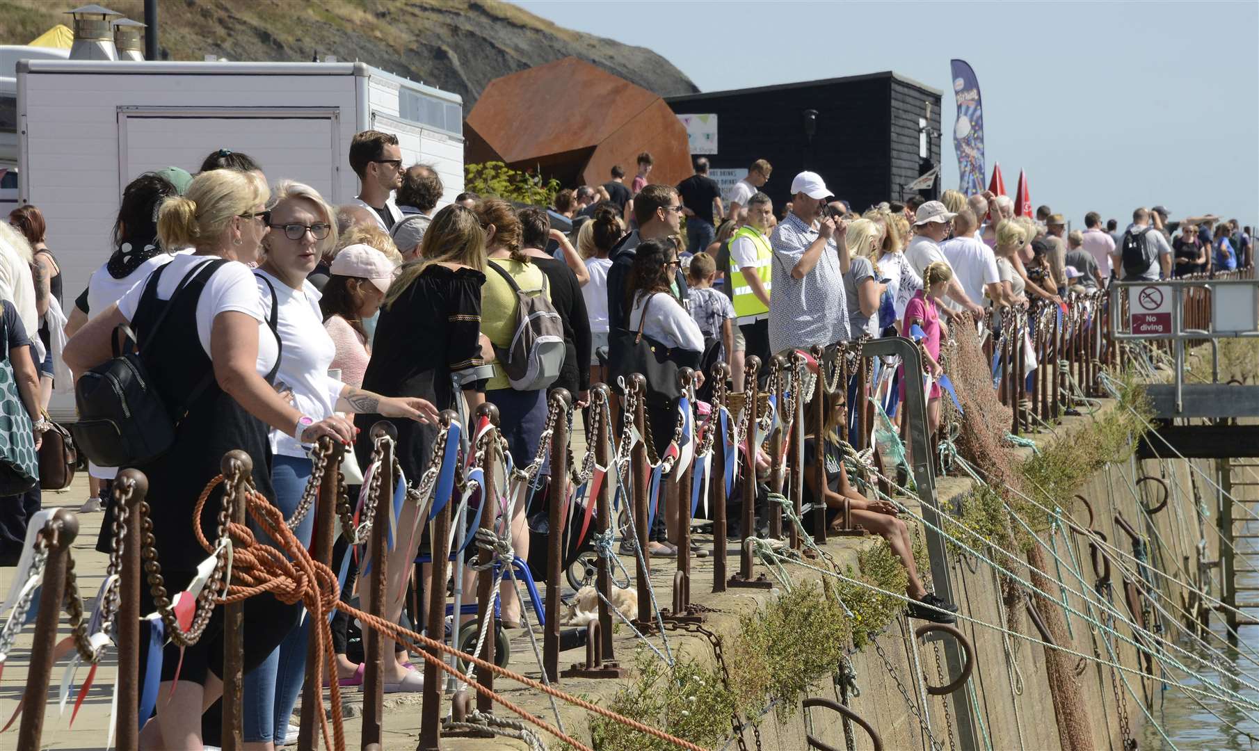 Crowds watch from the quay side Picture: Paul Amos