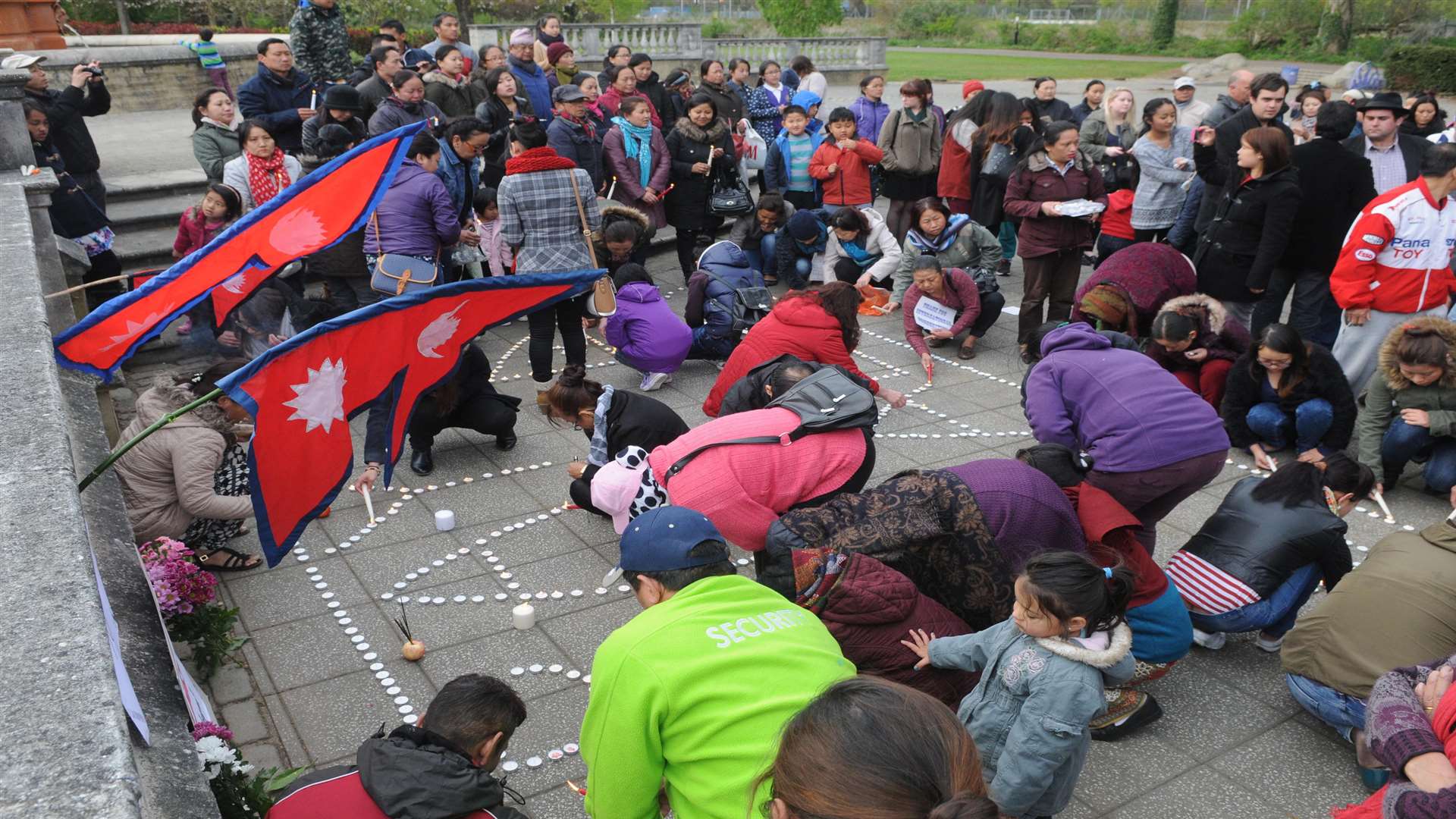 Members of the Nepalese community plus well-wishers gathered for the vigil