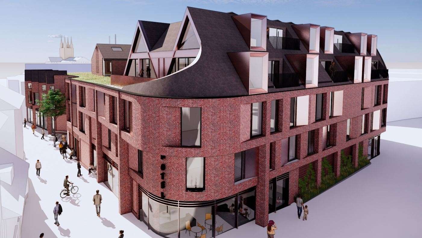 How the New Rents hotel in Ashford is set to look. Picture: Hollaway